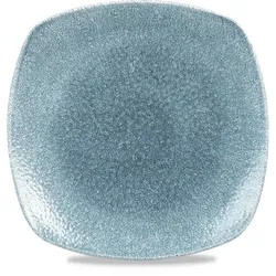 Churchill Raku Topaz Blue Platte Quadrat.25,2cm