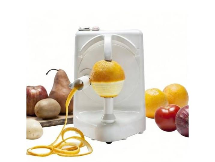 Pelamatic Orange Peeler Professional Elektrischer Kartoffelschäler für Kartoffeln, Orangen, Tomaten, Kiwis, Pfirsiche und andere Früchte oder Gemüse, Klinge aus Edelstahl, 2026 (weiß)