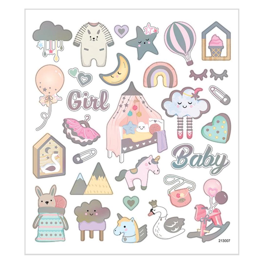 Creativ Company Motivsticker Baby Girl 1 Blatt (1 Sticker) (28884)