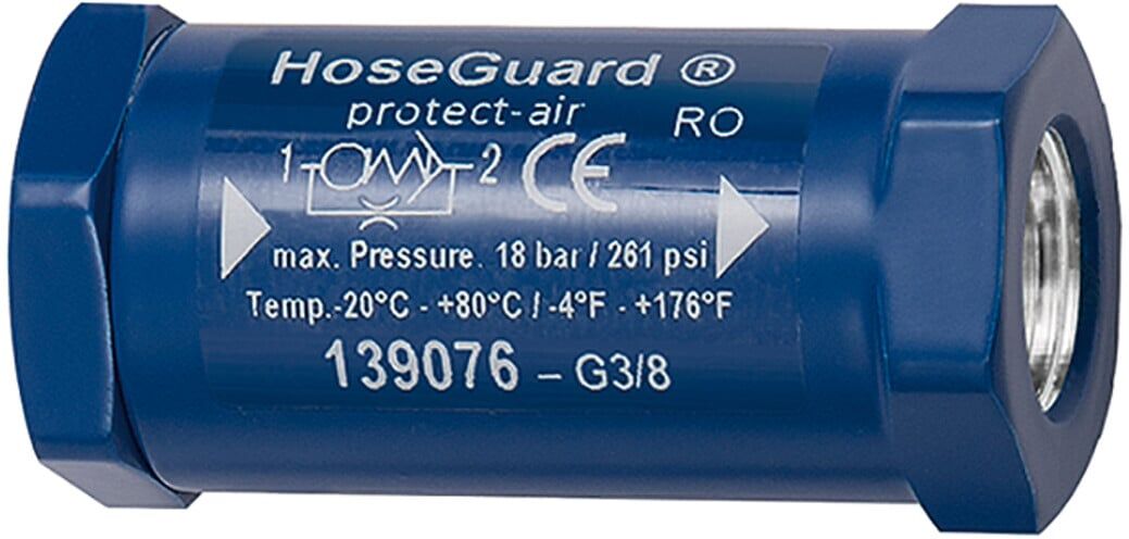 Riegler Schlauchbruchsicherung »Hose Guard«, Alu / Alu, G 2 IG/IG (2222.20)