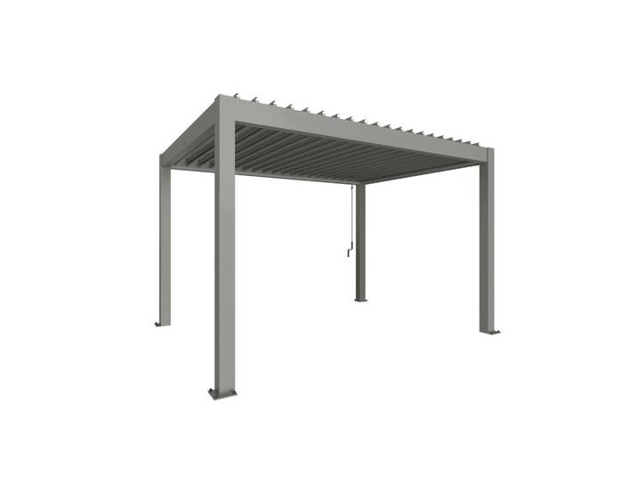 Biohort Pavillon, Metall, rechteckig, 404.5x264x312 cm, wetterbeständig, UV-beständig, Sonnen- & Sichtschutz, Pergolas