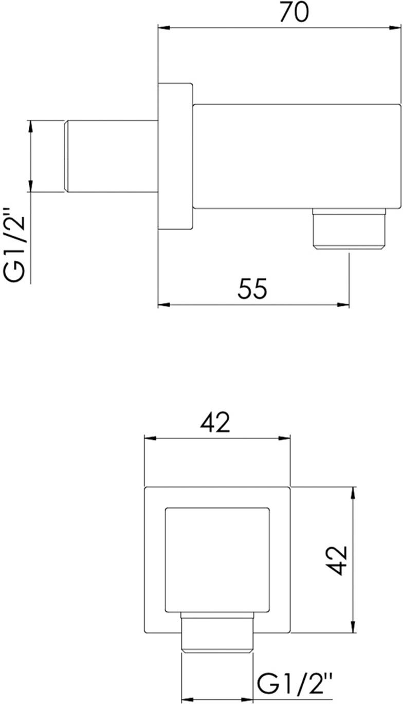 Steinberg Serie 342 Brauseanschlussbogen