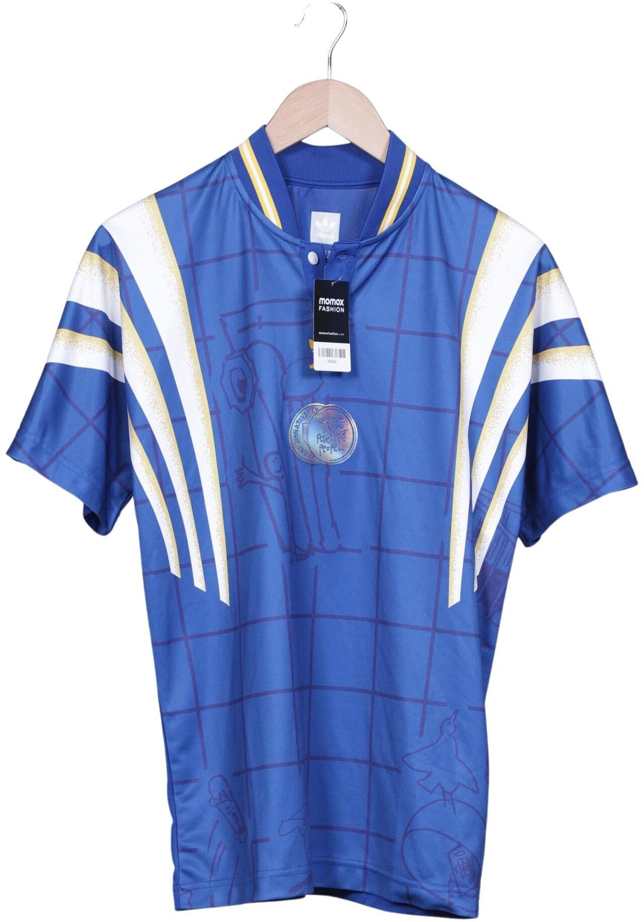 Adidas Originals Herren Poloshirt, Mehrfarbig, Gr. S, Synthetik - Second Hand