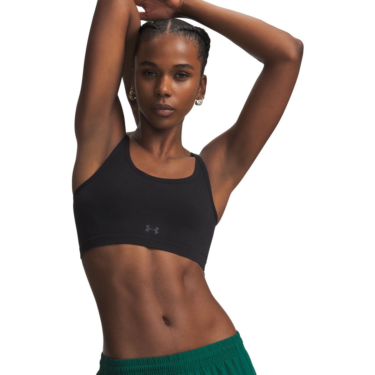 Under Armour Seamless Cotton Low Bra black anthracite (008) L 6009864-008-LG