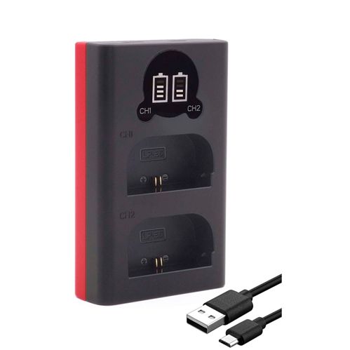 Baxxtar Pro Ladegerät LCD Dual für LP-E6