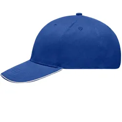 Basecal Light Brushed "MB6541" 6-Panel-Sandwich - royal/white