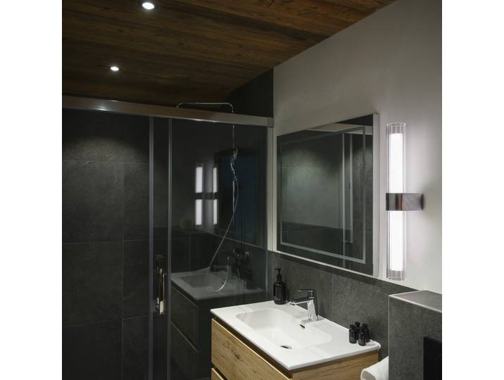Applique murale double LED Lygant, chrome, IP44, aluminium, verre - SLV - Salle de bains - Moderne - Multi-ampoules