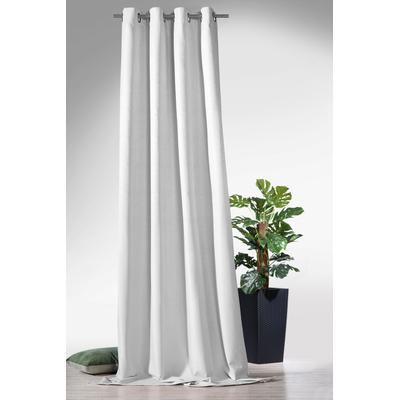 Vorhang WECKBRODT "Lucca", silber (silberfarben), B:135cm H:245cm, Jacquard, Polyester, Gardinen, Jacquard, blickdicht, Thermo, Verdunkelung, abdunkelnd, Gardine, Store