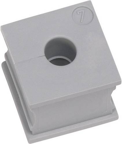 Icotek KTs 16 Kabeldurchführung geschlitzt Klemm-Ø (max.) 16mm Elastomer Grau
