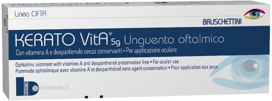 BRUSCHETTINI Srl Bruschettini, Kerato VitA Unguento Oftalmico, 5 g