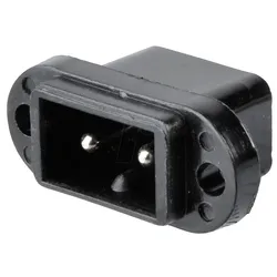 B-AC-J - Kleingeräteeinbaustecker Japan, schwarz