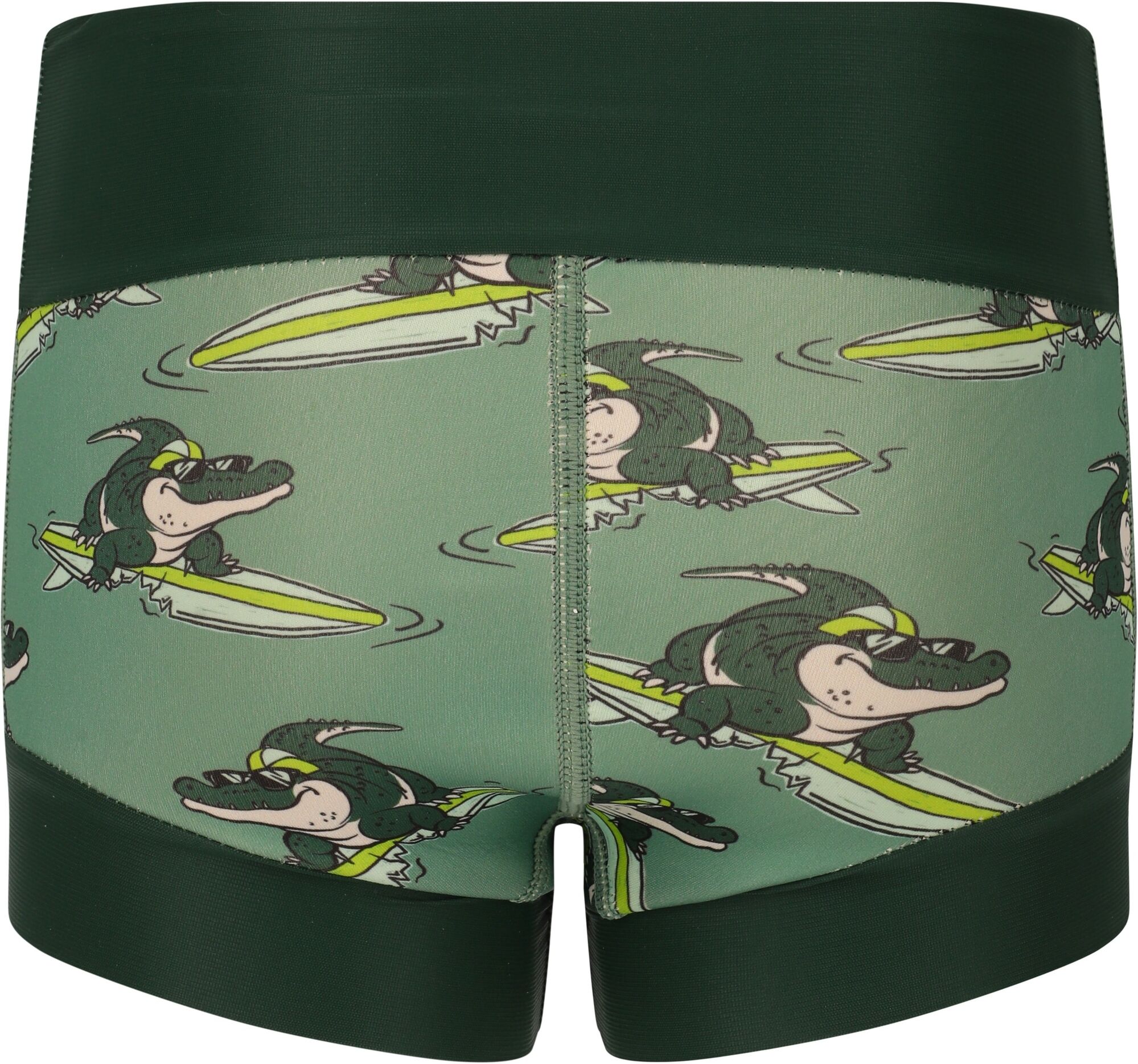 Badehose ZIGZAG "Lamai", Kinder, Gr. S, EURO-Größen, dunkelgrün, 50% Neopren, 50% Polyester, mehrfarbig, Badehosen Badehose, aus elastischem Neoprenmaterial