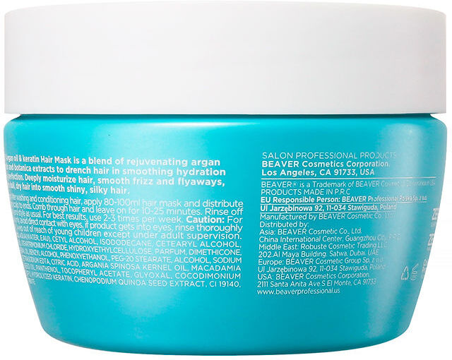 Beaver Argan Oil & Keratin mascarilla reparadora 250 ml