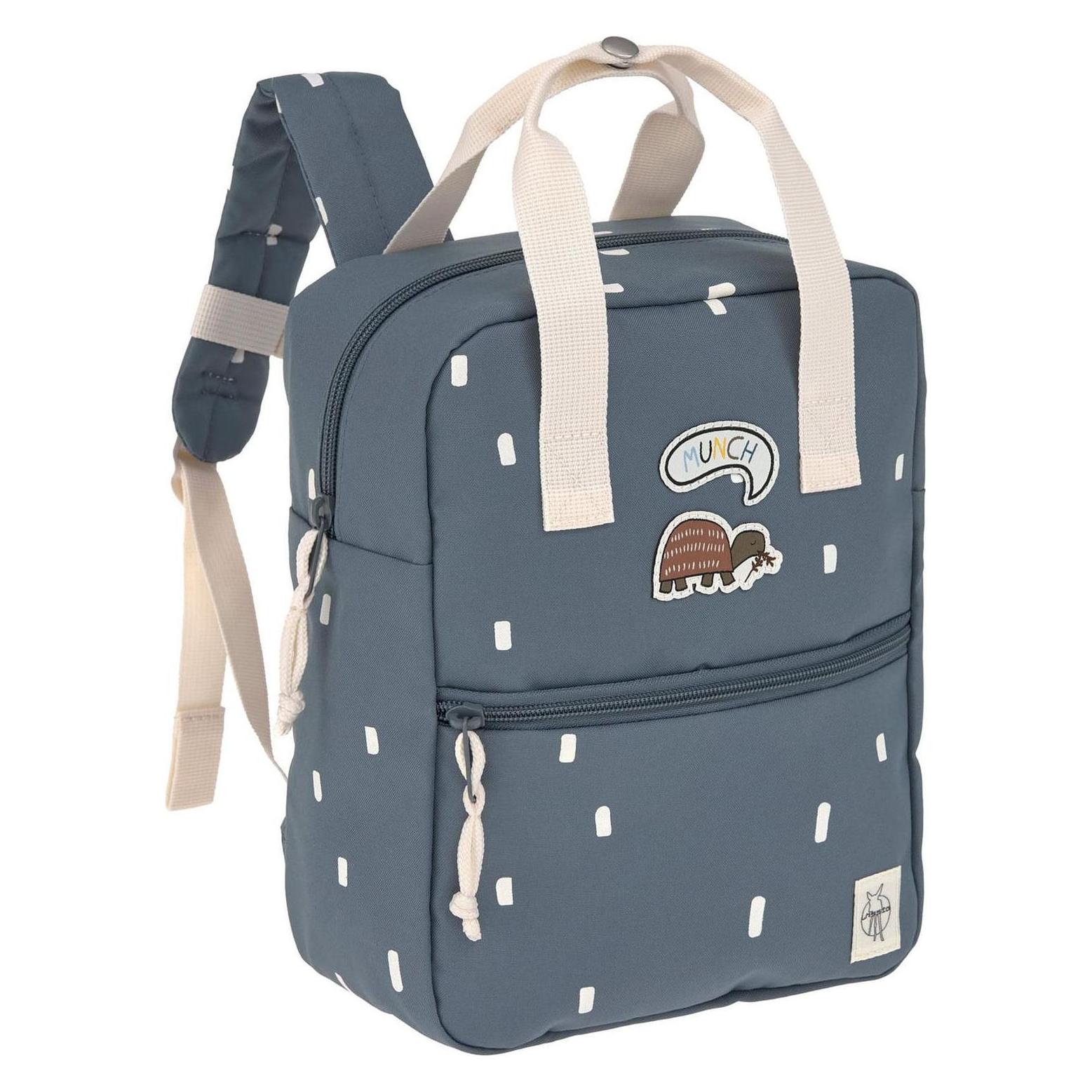 Lässig Kindergartenrucksack Square - Happy Prints, Dunkelblau (1203041083)
