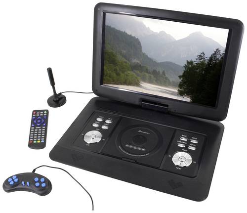 Soundmaster PDB1600SW Tragbarer DVD-Player 39.1cm 15.4 Zoll EEK: D (A - G) Akkubetrieb, inkl. DVB-T Antenne, mit integriertem DVD
