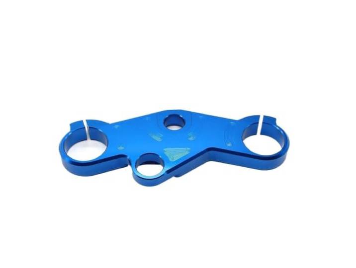 Obere Gabelbrücke， Für GSXR1000 2001-2002 CNC Obere Gabelbrücke Baum Halterung Gabeln 50 MM Motorrad Zubehör Gabelführung Gabelbrücke，(Blue)