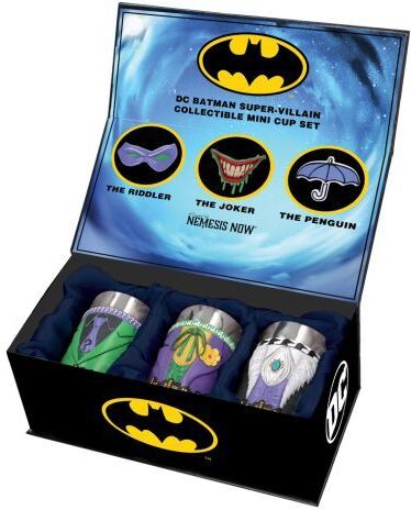 DC Batman Super-Villain Collectible Mini Cup Set