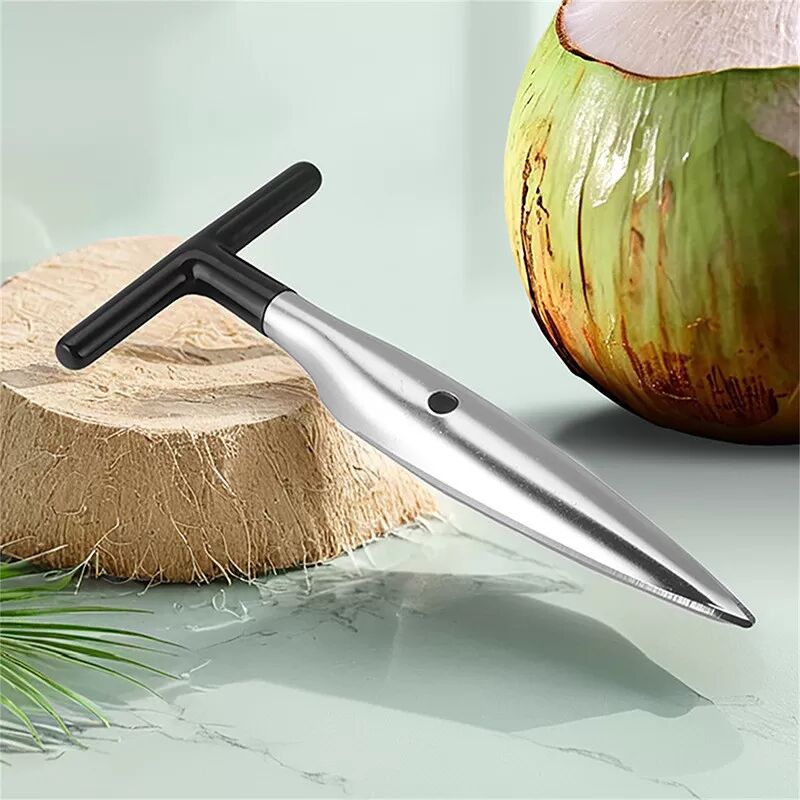 INF Kokosnuss-Öffner-Set - Kokosnussfleisch-Entferner aus Edelstahl