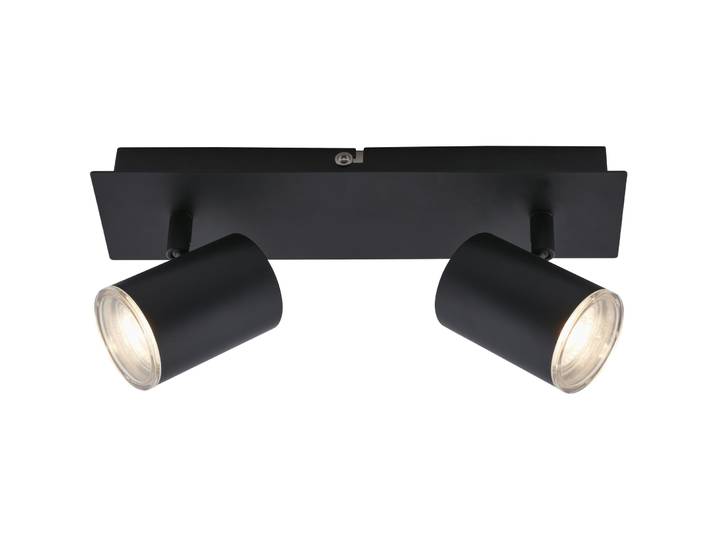 Badlampe Splash schwarz Kunststoff/Metall B 29 cm