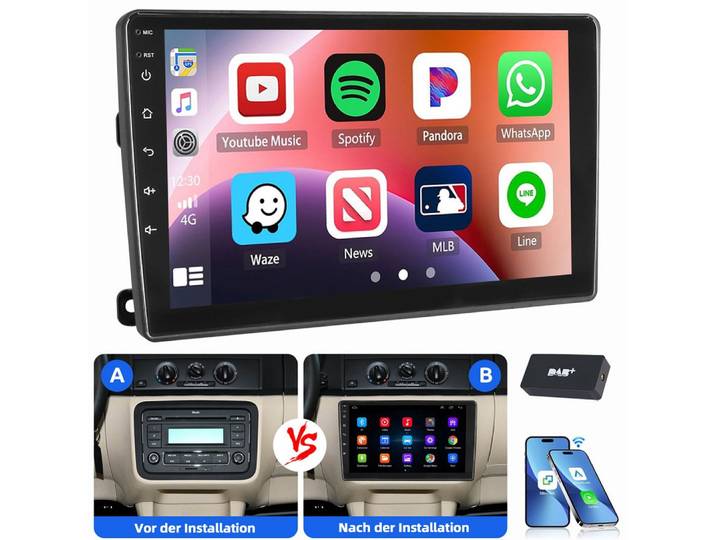 ESSGOO Für Skoda Fabia II MK 2 2011-2013 Android 15 Apple Carplay Autoradio (RDS, Digitalradio (DAB), FM, AM, 2 DIN Carplay Android Auto GPS WIFI Bluetooth Navigationsgeräte)