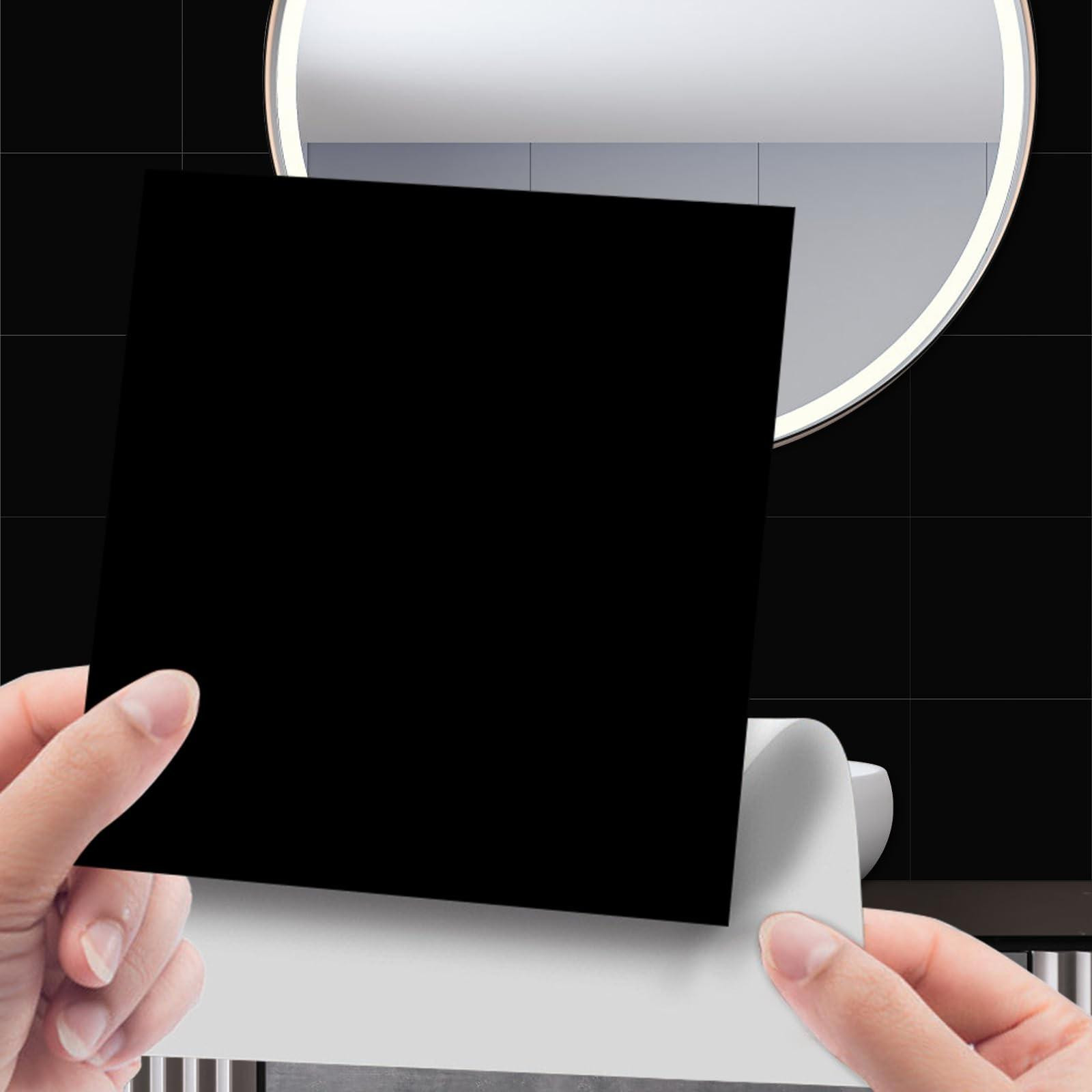 96 stuks zelfklevende PVC tegelstickers voor keuken en badkamer, waterdicht, 15 x 15 cm