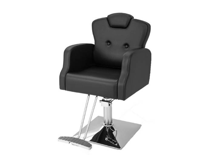 KOMFOTTEU Stuhl Friseurstuhl, mit Verstellbarer Kopfstütze & Fußstütze,bis 150kg