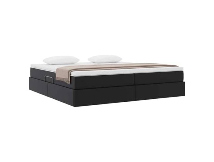 KTHLBRH Boxspringbett Doppelbett Schwarz 200 x 200 cm Inklusive Matratze, modernes Design, elegante Struktur, optimiert den Raum