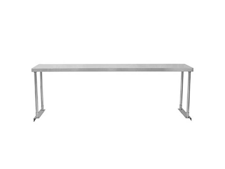 KuKoo Gastronomie Edelstahl Aufsatzbord Aufsatzboard Edelstahl Küchenregal Restaurant Gastro Ausstattung Regal 180cm