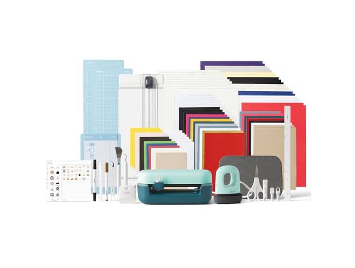 Cricut Joy™ 2 Ultimate Bundle + Digitale Inhalte, Intelligente kompakte Schneidemaschine mit Heißpresse für DIY-Bastelprojekte, individuelle Karten, Aufkleber & Etiketten