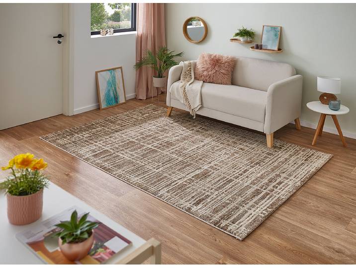 Kurzflorteppich Boya Beige/Beige 160 x 230cm Polypropylen