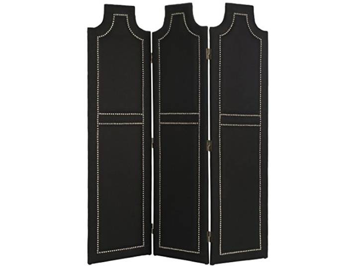 SAFAVIEH Contemporary Upholstered Room Divider, in Black