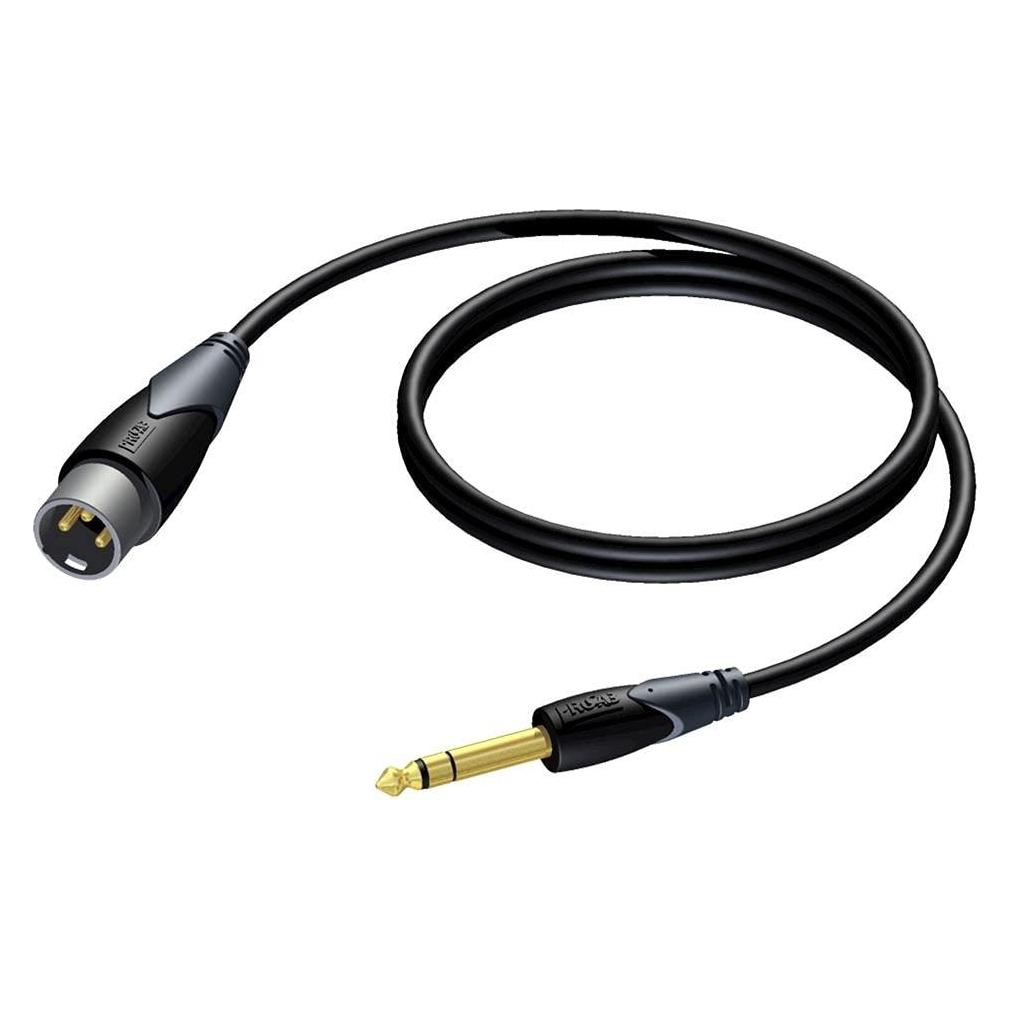 Procab CLA724/3 XLR męski - 6,3 mm Jack męski stereo 3 m (3 m, XLR Kabel) (1070)