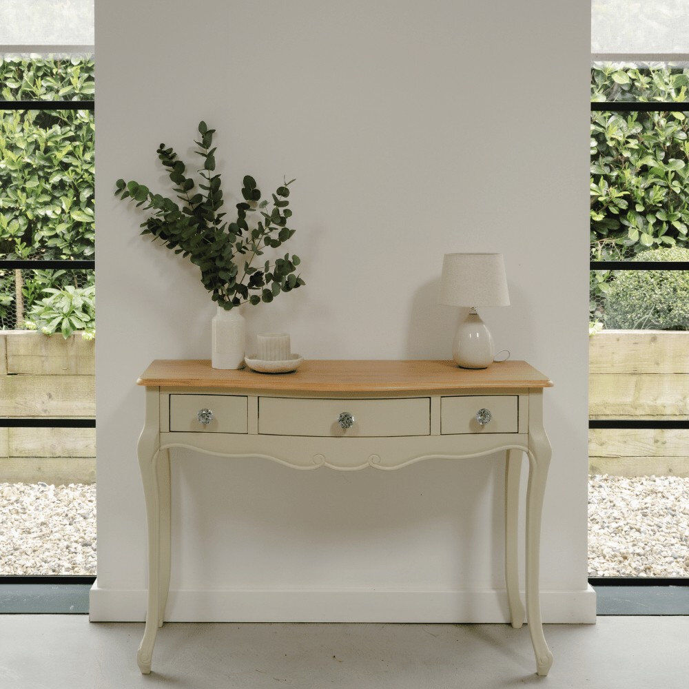 Lily Manor Dressing Table Champagne 79cm H X 110cm W X 40cm D