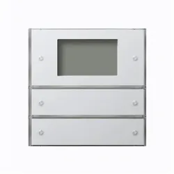 Gira 2042112 Tastsensor 3 Plus 2 fach Flächenschalter, reinweiss, Schalter + Taster, Weiss