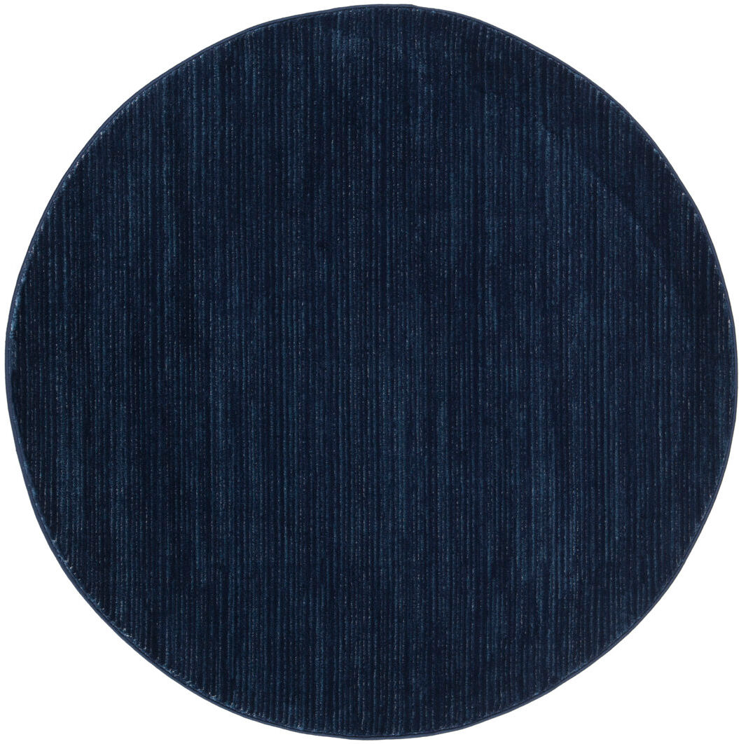Mercury Doylestown Area Rug Black Round 122cm