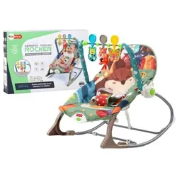 Lean Toys, Babywippe, Wippe 2in1 Vibration und Klang Lisek 17672