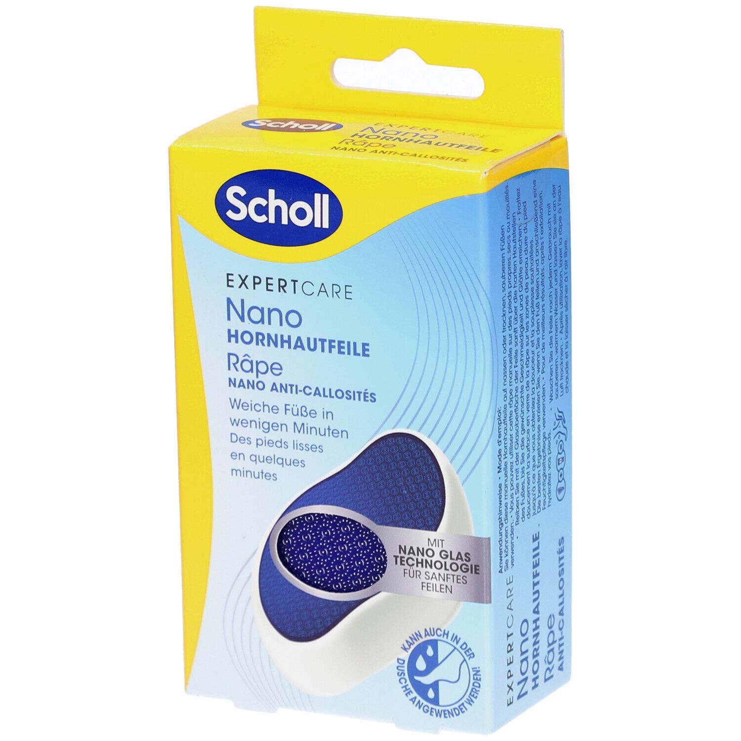 Scholl Fussfeile Hard Skin Nano Glas-Technologie 1 St
