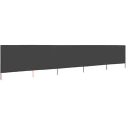 vidaXL Paravent mit 5 Paneelen, Stoff, 600 x 160 cm, Modell Ventura Vent in Anthrazit