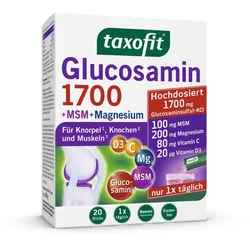Taxofit Glucosamin 1700+msm+magnesium Sticks 20X4 g