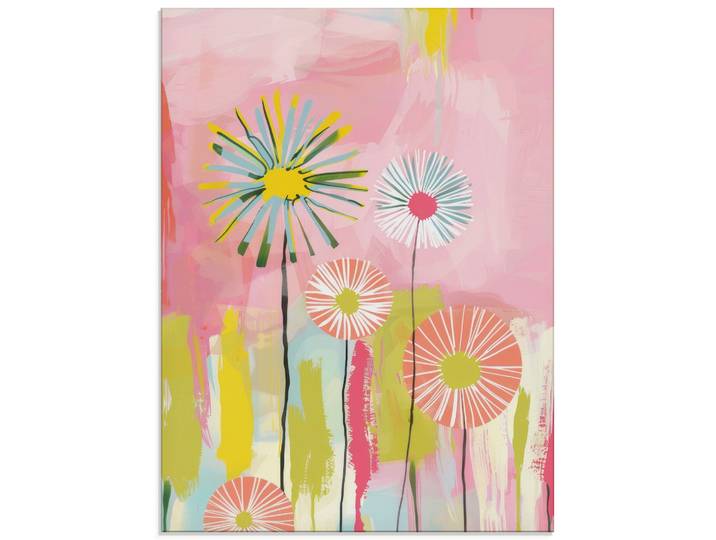 Glasbild ARTLAND Zarte Töne , bunt (farbe bild(er): farbig), B:45cm H:60cm, Bilder, Glasbild, in verschiedenen Grössen
