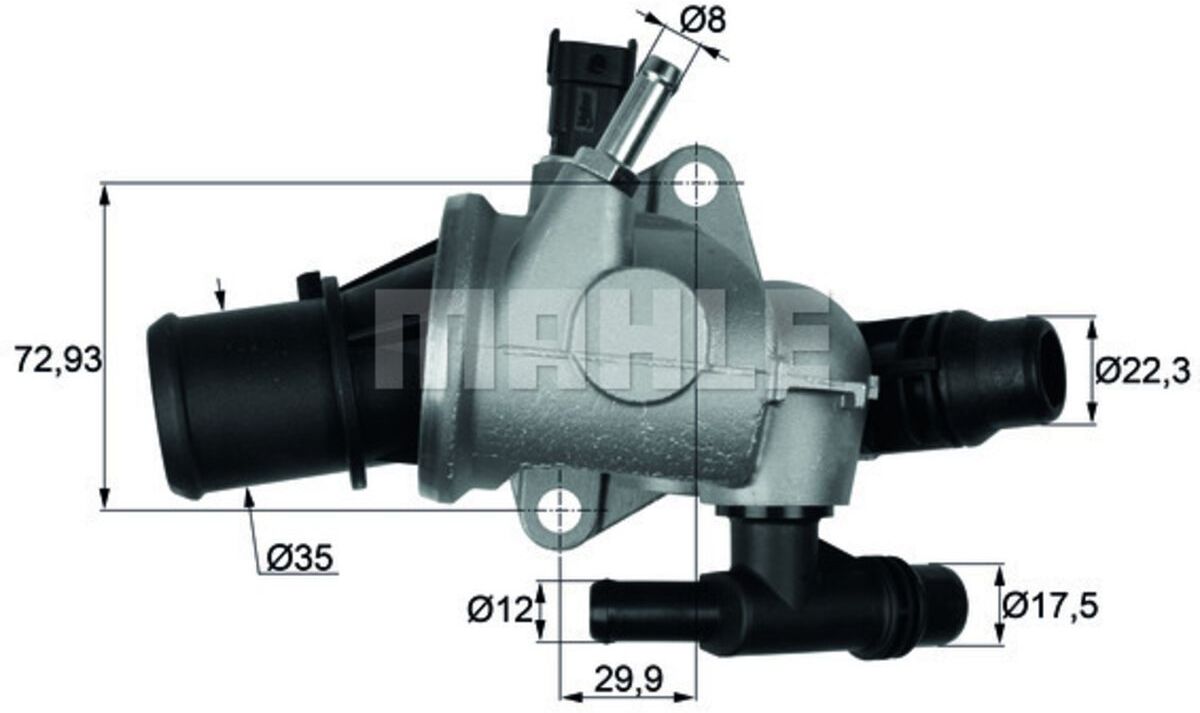 Mahle Termostato, refrigerante TI 152 88