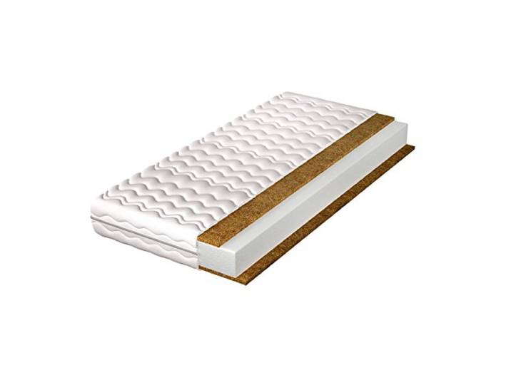 Mirjan24 Matratze Kronos 10 mit Kokosmatte, Schaummatratze, Höhe: 10 cm, Beidseitigematratze, Liegehärten H5, Bezug waschbar, Matratzenschoner (90x200)
