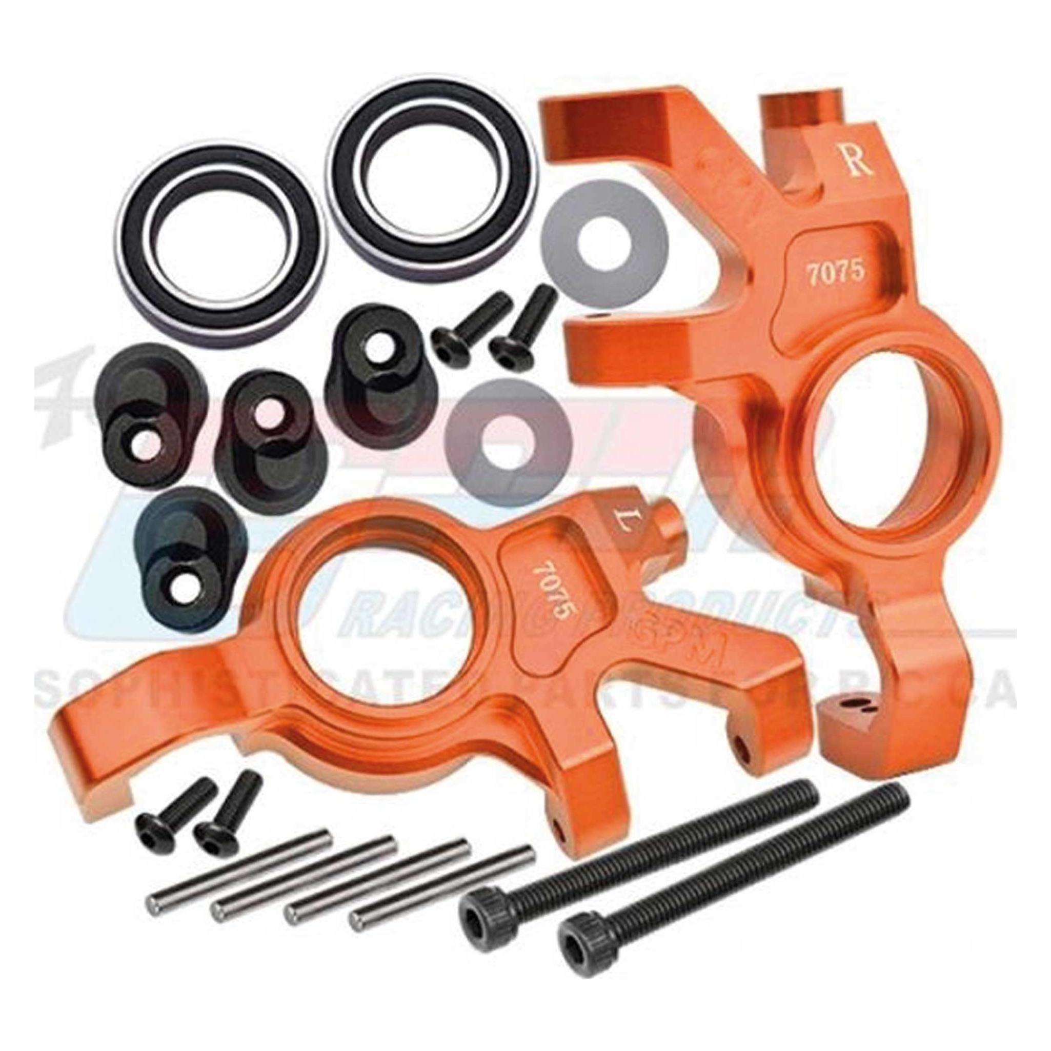 GPM Aluminium Lenkhebel Set vorne oversized orange TRX X-MAXX (GPMTXM021LNOR)