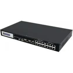 Allnet MSR Zentrale ALL5000v2 inkl. 16 Sensor Ports & 19 für IP Gebäude Automation, Smart Home Hub, Schwarz