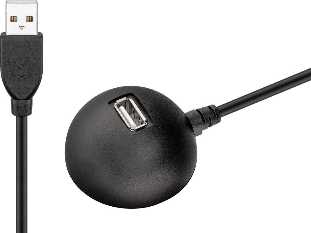 Hama USB 2.0 Hi-Speed verlengkabel met standaard - 1.5 m - 5V