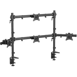 HFTEK® Tischhalterung für Monitorarme für 4 Monitore 15-34 Zoll