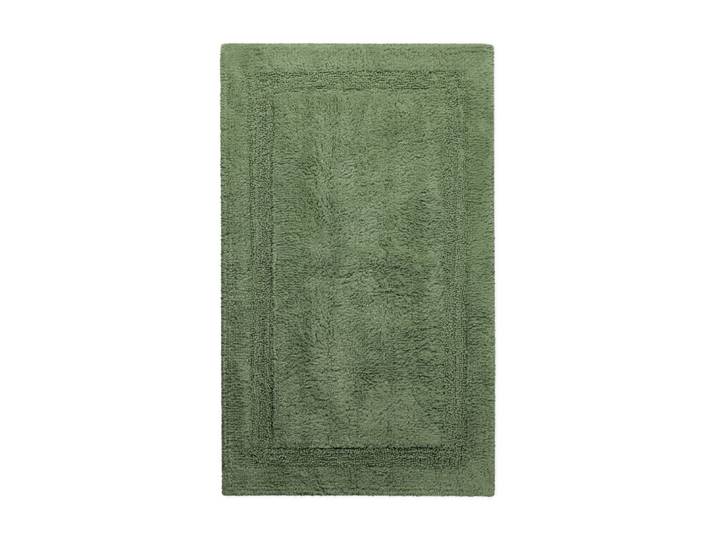 Tapis de bain vert en coton 80x150