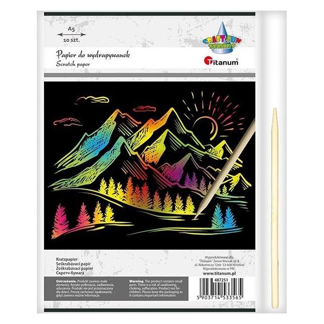 Kratzpapier 147x210mm schwarz 10 Stk. (10x) (48994370)