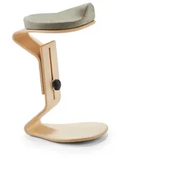 Mayer Sitzmöbel, NEST NATURE Hocker ready mit 3D-/Komfortsitz 1189, Grau, 1189_96_32044
