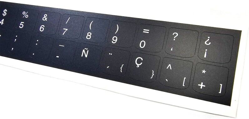 HP Spanisch Tastaturanpassung Aufkleber Kit Lenovo: Hochwertiges Vinyl